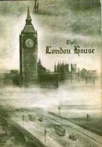 the-london-house-menu-cleveland-ohio-1965 Big Ben collectibles don’t always come from London or England, even. The London House was a restaurant in Cleveland, Ohio, and its 1965 menu shows Big Ben and the Houses of Parliament, although in a mirror image of the way they actually appear.