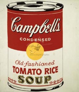 andy-warhol-campbells-soup-can "Campbell's Soup Can" by Andy Warhol