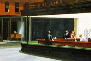 edward-hopper-night-hawks "Night Hawks" by Edward Hopper