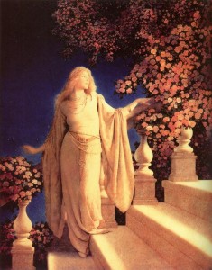 maxfield-parrish-cinderella "Cinderella" by Maxfield Parrish