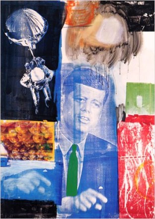 robert-rauschenberg-retroactive-1-1963 "Retroactive 1, 1961" by Robert Rauschenberg