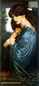 Dante_Gabriel_Rossetti_-_Proserpine Pre-Raphaelite Brotherhood: "Proserpine," by Dante Gabriel Rossetti