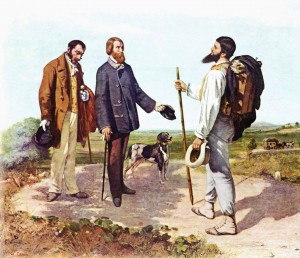 Gustave_Courbet_010 Realism: "Bonjour, Monsieur Courbet," by Gustave Courbet