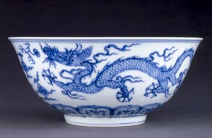 Miny Dynasty Chenghua Bowl A Ming Dynasty underglaze blue bowl from the Chenghua period.