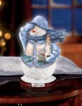 Thomas Kinkade BEACON OF HOPE Snowman Figurine Beacon of Hope Kinkade figurine