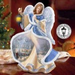 Thomas Kinkade Winter Angel Of Light Figurine Winter Angel of Light Kinkade figurine