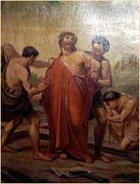pf4b An oil painting before restoration