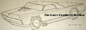Bradley Sketch of Custom Fleetside Early production sketch of Custom Fleetside by Harry Bradley (Image courtesy of Bruce Pascal)