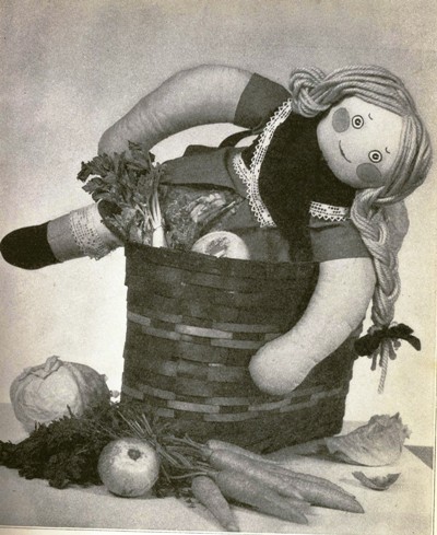 A doll from a cooking story. A doll from a cooking story.