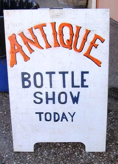 Antique Bottle Show Bottle shows strongly emphasize old or historic bottles, though always have an assortment of other collectibles ranging from glass insulators, to coins and trade tokens, bottle related items (e.g., shot glasses, advertising signs, trade cards).