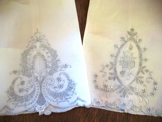 appenzell2 towels are nice examples of Appenzell embroidery, although because they are only floral without any figures, they are not as highly desired.