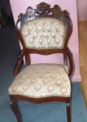 crest-rail Crest rail – The crest rail of this Rococo chair is heavily carved.