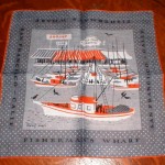 kfehkysanfran2 Keefe designed many hankies with scenes from around the country, including San Francisco's Fisherman’s Wharf.