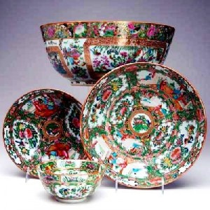 mandarin-chinese-export-porcelain-bowls-ca-19th-c 19th-century Mandarin export porcelain bowls