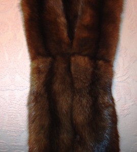 sable-stole-pelt-attachment-repair-front-view I was rewarded with a perfectly sewn stole with pelts so tight that no amount of pulling would loosen them.