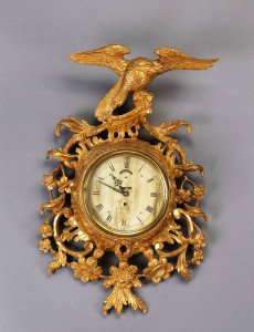 bonhams-lot-46-wall-clock George III giltwood wall clock