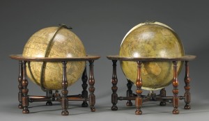 bonhams-lot-80-globes George III terrestial and celestial globes