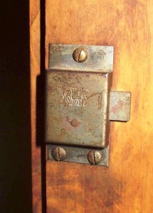 surface A surface mount lock is simply nailed or screwed to the interior surface.