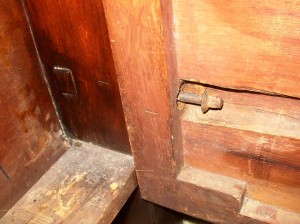 bed-bolt Sometimes a bed repair is as easy as tightening a bolt like on this Empire bed.