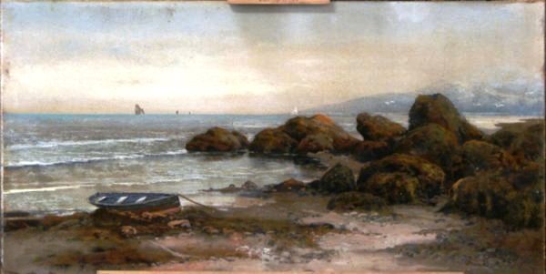 chandler A painting signed simply with the name “Chandler” turns out to have been created by the “W.H. Chandler and Co.” of New York City. Founded by William Henry Chandler, the company produced paintings for sale in department stores in the late 1800 and early 1900s. Seascapes, like this one, were the rarest of all Chandler pieces, and can sell for upwards of $500 today.