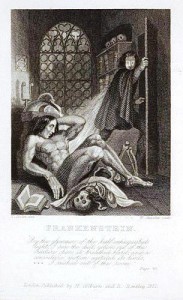 frank-ac The first illustrated edition of Frankenstein did not appear until 1831. This is the first artist interpretation of the monster.