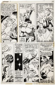 hulk-page Page 15 from Marvel's Defenders #1 (1972) drawn by silver-age legend Sal Buscema and inked by Frank Giacoia.