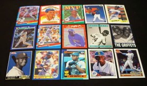 ken-griffey-sr-and-jr-cards Griffey cards, senior and junior