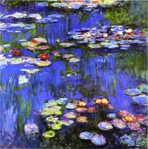 water_lilies Water Lilies,” oil on linen, by Claude Monet, 1916.