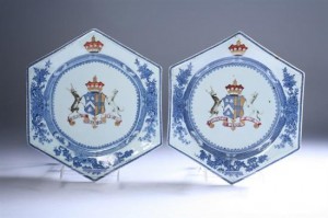kenyon-lot-129-chinese-armorial-chargers Chinese armorial chargers