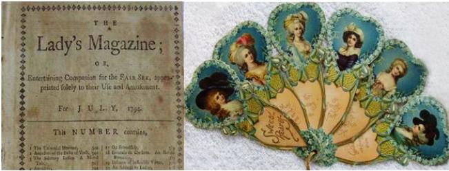 ladys-mag-fan July 1794 Magazine and Lady's Fan, 1904