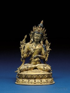 skinner-lot-504-gilt-bronze-image-of-the-buddha Gilt-bronze image of the Buddha