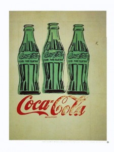 andy-warhole28099s-three-coke-bottles-offset-litho Andy Warhol's three Coke bottles offset litho
