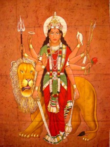 batik-painting-of-durga Batik painting of Durga