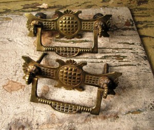 brass-drawer-pulls You should remove your brass hardware, such as these antique brass drawer pulls, before cleaning.