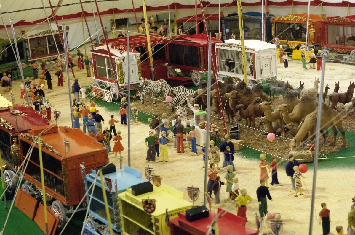A view inside the menagerie