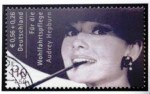 rare-audrey-hepburn-stamp The rare German stamp portraying movie star Audrey Hepburn smoking. Only five copies of this stamp are known to exist.