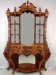 rosewood-etagere This rosewood marble-top etagere, double-stack (circa 1855, attributed to Daniel Pabst), will be among the items in a living estate sale in Aberdeen, Miss., on June 13, 2009.