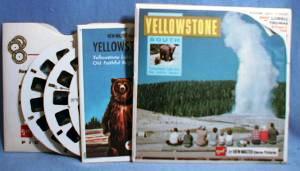vintage-yellowstone-south-view-master-reels Yellowstone Lake and Old Faithful View-Master Reels, National Park Series. Three View-Master reels with picture tour booklet.