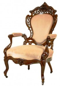 112 This chair by Belter illustrates the decorative flavor of the Rococo Revival of the mid 19th century.