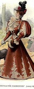 dress7 1896 “leg of mutton” sleeves from a French fashion magazine.