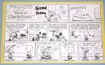 peanuts-sunday Original 10-panel “Peanuts” Sunday comic page by Charles Schulz, signed and dated 4/6/86 ($29,380).
