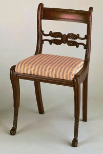 phyfe This classic Empire chair was made by Duncan Phyfe, circa 1820. (Daytona Museum of Arts and Sciences photo).