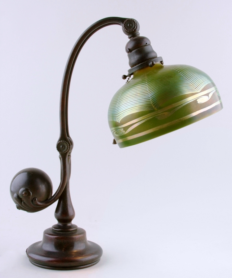 Table Lamps Lighting Signed Tiffany Studios Counterbalance Desk Lamp