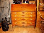 chippendale-desk This drop-leaf Chippendale desk with four graduated drawers (circa 1780-1820) will be among the items up for auction at the Happy Endings liquidation auction on August 15.