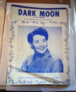 dark-moon-original-sheet-music-1957 Dark Moon” original sheet music (1957) with Gale Storm on the cover.