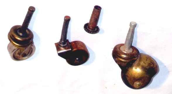 609-15 This assortment of 20th-century casters present more problems than solutions for most homeowners.