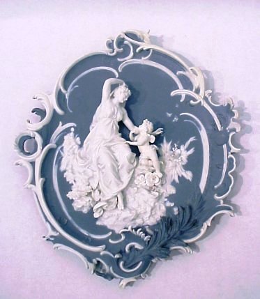 germanjasperware This German-made Jasperware, like this plaque depicting classical scenes, are very unappreciated items and often sell in the $80-$200 range at auction.