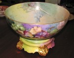 limoges-punch-bowl Decorative accessories, such as this Limoges punch bowl, will be among the 40o lots at the Kirkwood mansion auction.