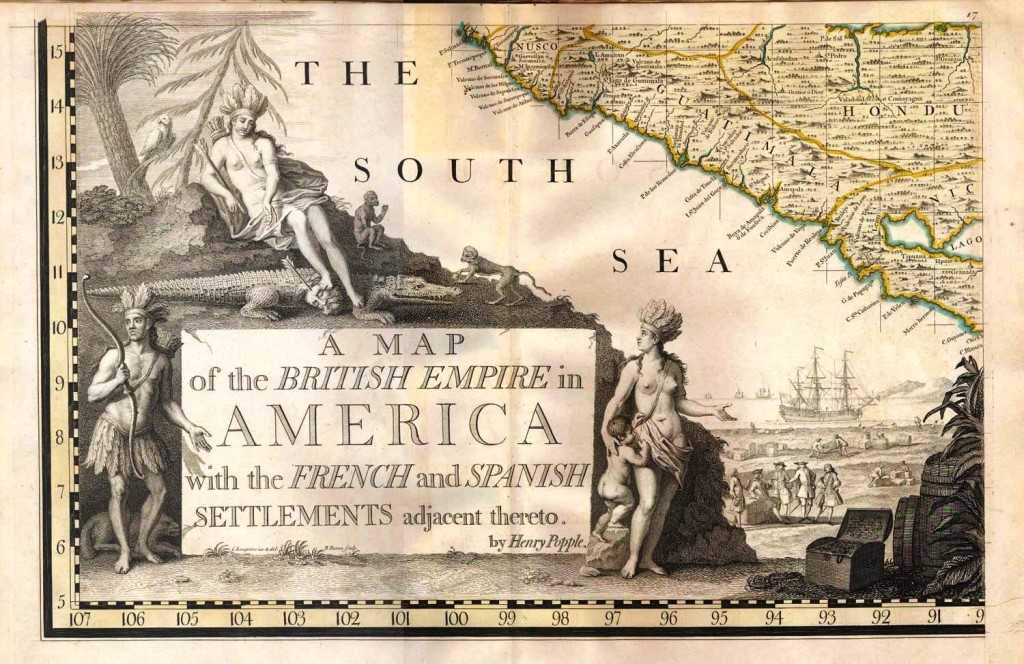 popple Henry Popple’s “Map of the British Empire in North America,” published in 1734, is expected top lot of the Sept. 4-16 Internet hosted by Old World Auctions.