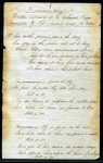 prison-song-sheet Original song sheet penned in ink during the Civil War by Capt. Isaac Hart, for Libby Prison, brought $5,085.
